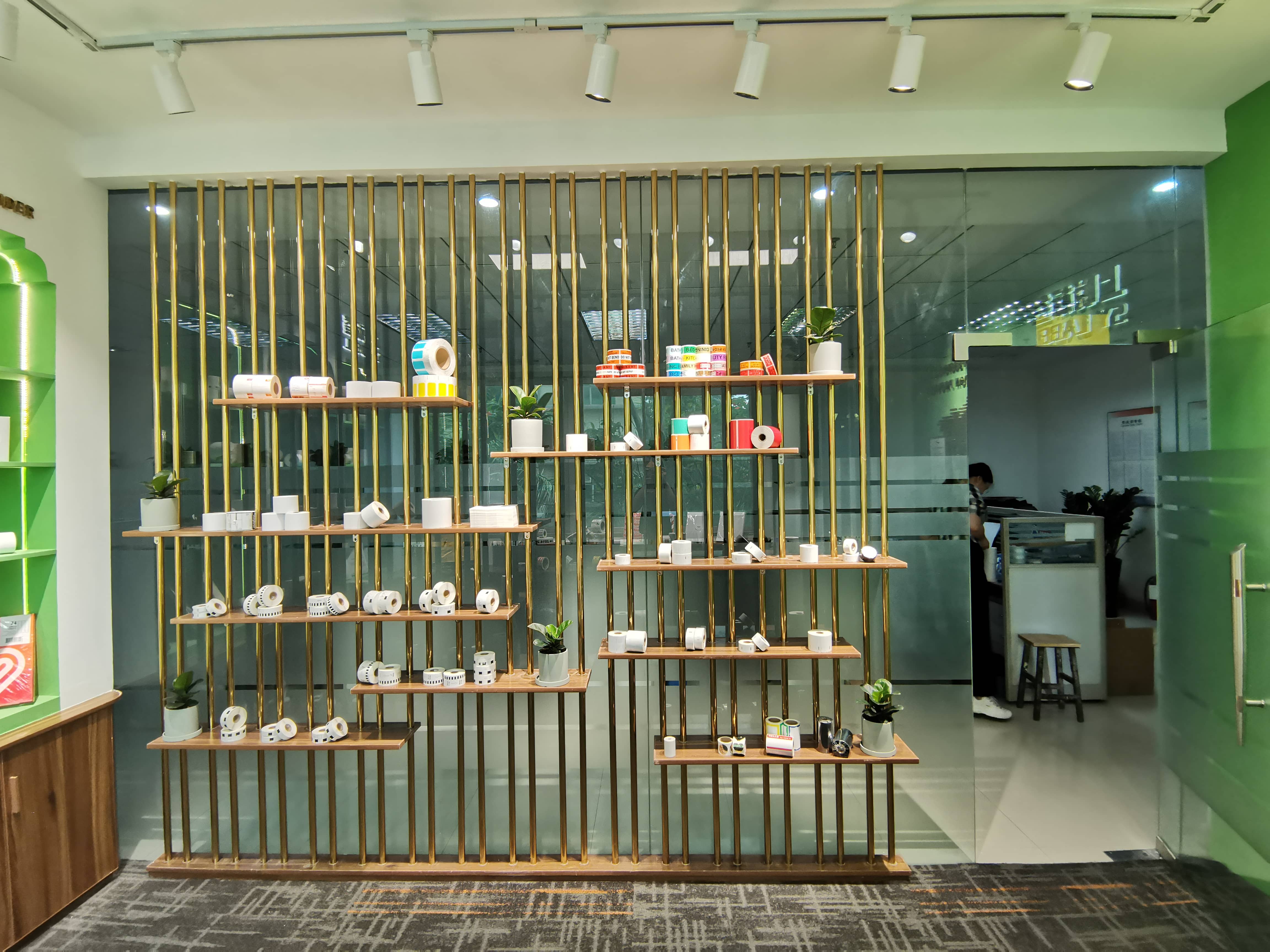 上悦标签样品间展厅设计搭建