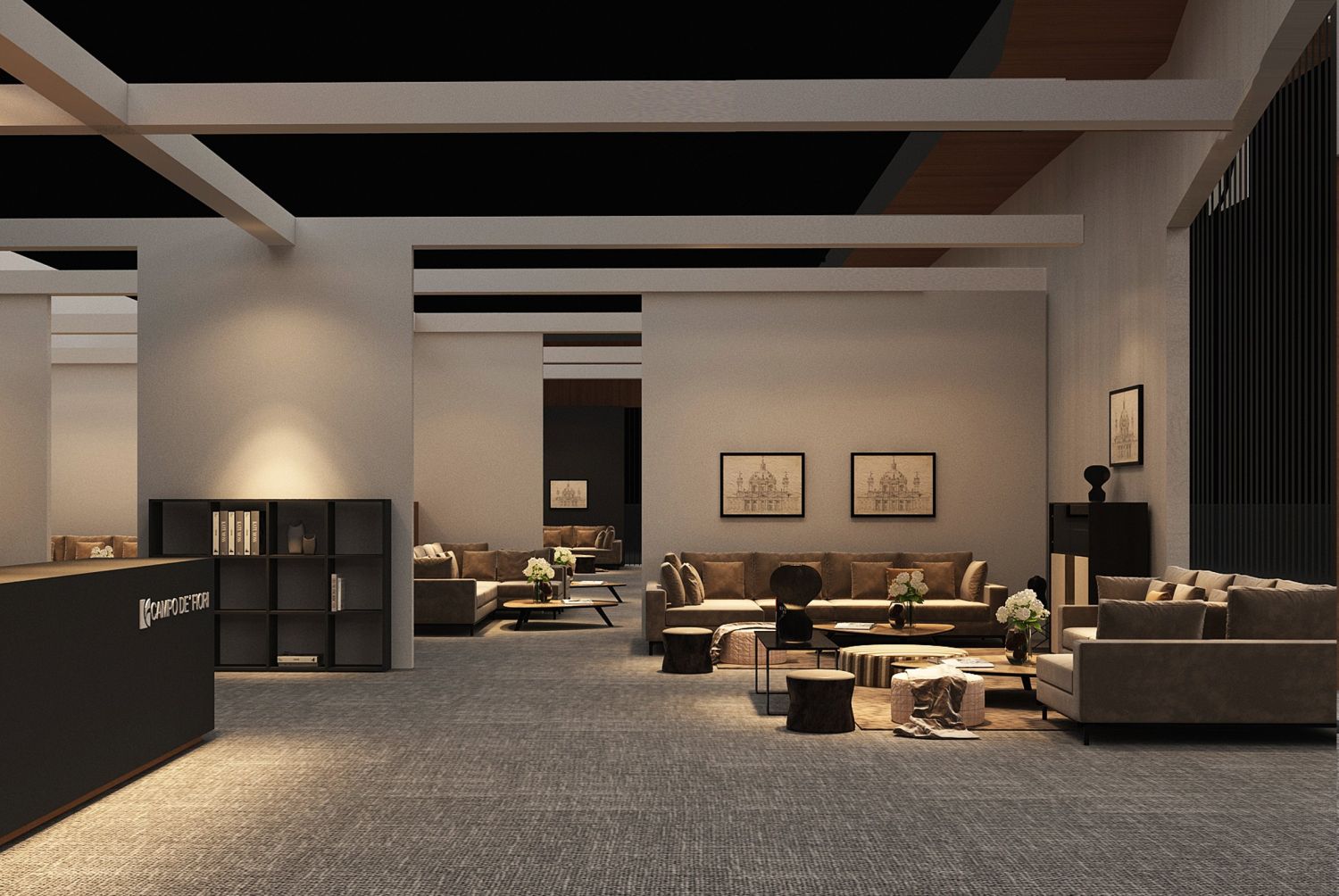 展柜展台搭建__展柜展台搭建是一种展览设计,展台设计要结合空间的特点,将独特的设(图1)