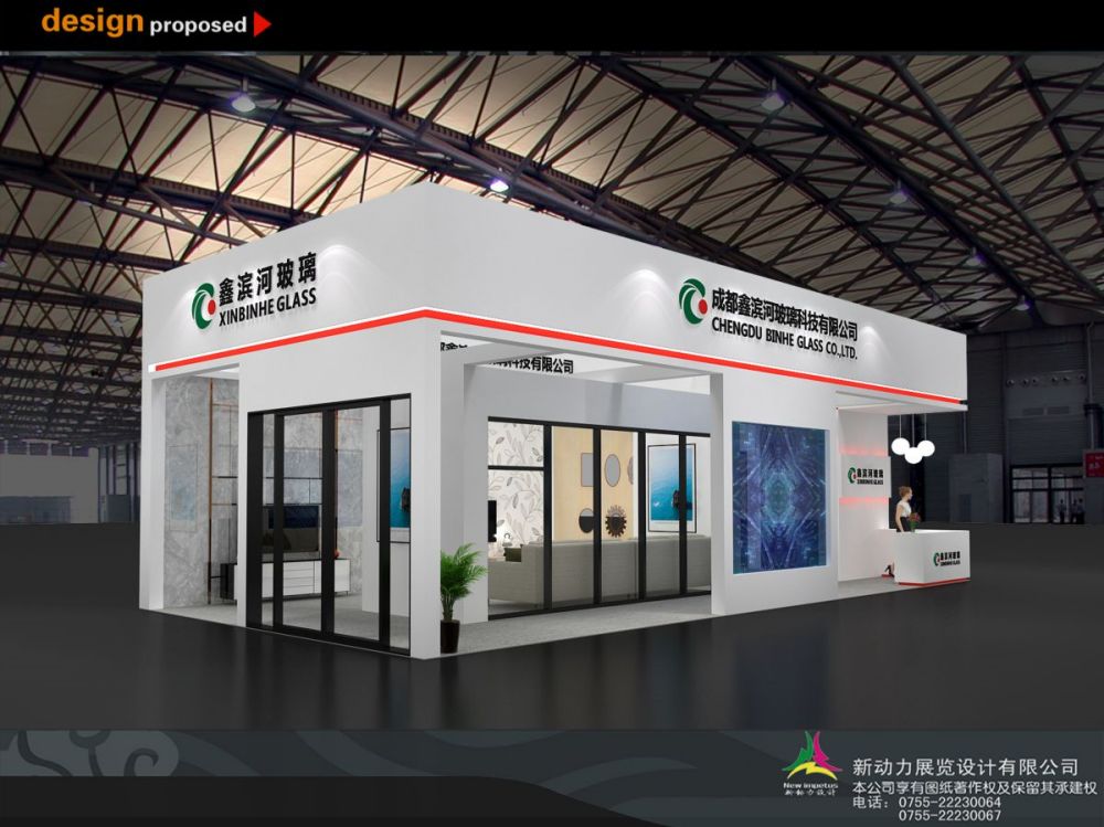 会展展位设计:江苏南通展览展厅设计(图1)